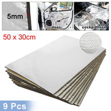 Load image into Gallery viewer, Uxcell 9pcs/12pcs 50cm*30cm Sound Deadener Heat Insulation Mat Car Van Sound Proofing Deadening Insulation Car Hood Insulation
