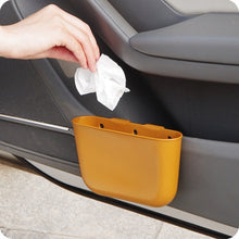 Load image into Gallery viewer, Car Trash Can Suspension Garbage Can Car Storage Box Mini Car Trash Bin Car Interior Accessories Glove Compartment
