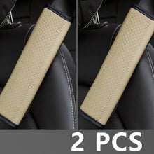 Load image into Gallery viewer, Car Accessories Seat Belt Pu Leather Safety Belt Shoulder Cover Breathable Protection Seat Belt Padding Pad Auto Interior Access
