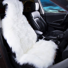 Load image into Gallery viewer, KAWOSEN 1 Piece Long Faux Fur Seat Cover, Universal Artificial Plush Car Seat Covers, Cute Plush Snow Seat Cushion LFFS02
