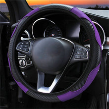 Load image into Gallery viewer, 37-38cm Car Steering Wheel Cover Breathable Anti Slip PU Leather Steering Covers Suitable Auto Decoration internal Accessories
