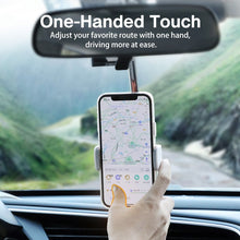 Load image into Gallery viewer, Car Phone Holder Rearview Mirror CellPhone Holder 360° GPS Smartphone Stand Auto Rear Headrest Bracket Mobile Phone Accessories
