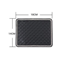 Load image into Gallery viewer, 18*14cm Anti Slip Mat Crystal Rhinestone Automobile Silicone Non-Slip Mat Pad Car Sticky for GPS Phone Car Interior Accessories
