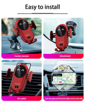 Load image into Gallery viewer, Wireless Charger Car Phone Holder Qi Induction Smart Sensor Fast Charging Stand Mount For Samsung S10 Note 10 iPhone 11 10W
