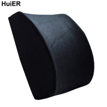 Load image into Gallery viewer, HuiER Memory Foam Lumbar Back Support Cushion Massage Waist Car  Seat Cushion for Office Home Car Auto Seat Chair Car-covers
