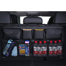 Load image into Gallery viewer, Car Rear Seat Organizer Auto Seat Back Storage Bag Automobile Trunk Cargo Mesh Ornaments Sundries Gadget Interior Accessories
