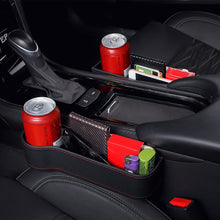 Load image into Gallery viewer, Car Seat Gap Storage Box Cup PU Leather Pocket Catcher Organizer Phone Bottle Cups Holder Multifunctional Car Accessories
