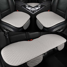 Load image into Gallery viewer, Summer Car Seat Cover Protector Auto Flax Front Back Rear Backrest Linen Seat Cushion Pad for Automotive Interior Truck Suv Van
