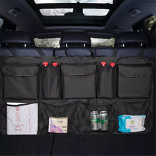 Load image into Gallery viewer, Auto Storage Organizer Car Trunk Bag Universal Large Capacity Backseat Storage Bag Trunk Cargo Mesh Holder Pocket
