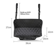 Load image into Gallery viewer, Car Large Capacity Storage Pocket Seat Crevice Net Handbag Holder Luxury Leather Seat Back Organizer Mesh  Bag Automotive Goods
