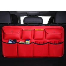 Load image into Gallery viewer, Car Rear Seat Organizer Auto Seat Back Storage Bag Automobile Trunk Cargo Mesh Ornaments Sundries Gadget Interior Accessories
