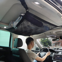 Load image into Gallery viewer, SUV Car Ceiling Storage Net Pocket Car Roof Bag Interior Cargo Net Breathable Mesh Bag Auto Stowing Tidying Interior Accessories
