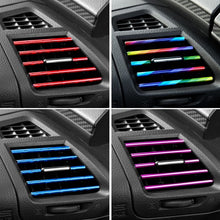 Load image into Gallery viewer, 10 Pieces Car-styling Chrome Styling Moulding Car Air Vent Trim Strip Air Conditioner Outlet Grille Decoration U Shape
