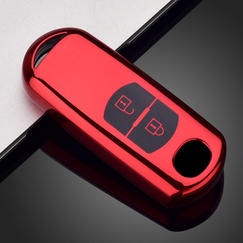 TPU Car Remote Key Case Cover For Mazda 2 3 6 Atenza Axela Demio CX-5 CX5 CX-3 CX7 CX-9 2015 2016 2017 2018 2019 Accessories