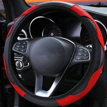 Load image into Gallery viewer, 37-38cm Car Steering Wheel Cover Breathable Anti Slip PU Leather Steering Covers Suitable Auto Decoration internal Accessories
