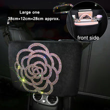 Load image into Gallery viewer, Car Hanging Organizer Seat Back Storage Premium Rhinestone Bling Container Stowing Tidying  Sparkly Accessories Interior Styling
