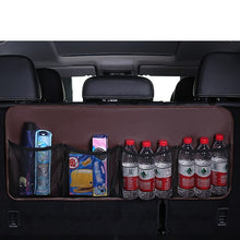 Load image into Gallery viewer, Car Rear Seat Organizer Auto Seat Back Storage Bag Automobile Trunk Cargo Mesh Ornaments Sundries Gadget Interior Accessories
