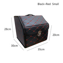 Load image into Gallery viewer, AUTOROWN PU Leather Trunk Organizer Box for Shopping Camping Picnic Home Garage Storage Bag Auto Interior Accessories S/M/L
