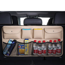 Load image into Gallery viewer, Car Rear Seat Organizer Auto Seat Back Storage Bag Automobile Trunk Cargo Mesh Ornaments Sundries Gadget Interior Accessories
