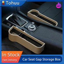 Load image into Gallery viewer, Car Seat Gap Storage Box Cup PU Leather Pocket Catcher Organizer Phone Bottle Cups Holder Multifunctional Car Accessories
