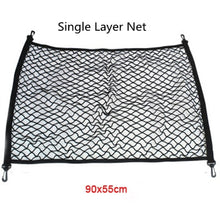 Load image into Gallery viewer, Car Trunk Cargo Net Organizer Auto Elastic Mesh Fixed Cover Travel Sundries Storage Bag Interior Accessories
