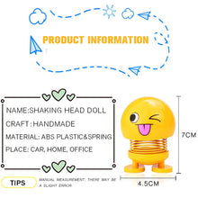 Load image into Gallery viewer, Funny Car Styling Shaking Head Car Dashboard Ornament Cute Expression Fashion Trend Car Interior Accessories Car Decor Toys
