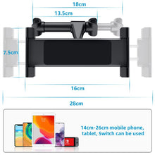 Load image into Gallery viewer, Flexible 360 Degree Rotating for iPad Car Pillow mobile Phone Holder Tablet Stand Back Seat Headrest Mount Bracket 5-11 Inch
