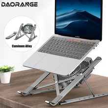 Load image into Gallery viewer, Foldable Laptop Stand With Cooling Fan Portable Heat Dissipation Cooler For MacBook Air Pro Desktop Stand Notebook Dell Holder
