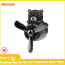 Load image into Gallery viewer, Car Air Freshener Bear Pilot Rotating Propeller Outlet Fragrance Interior Perfume Diffuse Auto Accessories Air Fresheners
