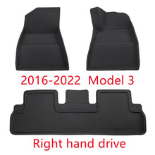 Load image into Gallery viewer, For Tesla Model 3 car waterproof non-slip floor mat TPE XPE modified car accessories 3Pcs/Set Fully surrounded special foot pad
