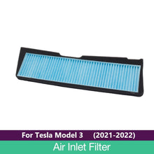 Load image into Gallery viewer, For Tesla Model 3 2022 Car Intake Air Filter Melt Blown Fabric Air Flow Vent Cover Trim Anti-Blocking Prevention Intake Cover
