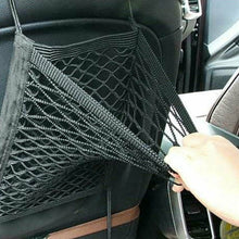 Load image into Gallery viewer, Car Elastic Storage Net Bag Between Seats Auto Interior Organizer Car Divider Pet Barrier Universal Stretchable 3 Layer Mesh Bag
