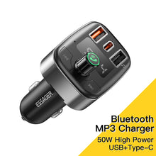 Load image into Gallery viewer, Essager USB Car Charger FM Transmitter Bluetooth 5.0 Coche Adapter Wireless Handsfree Audio Receiver MP3 Player Auto Accessories
