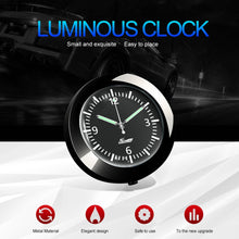 Load image into Gallery viewer, Car Clock Luminous Automobiles Internal Stick-On Mini Digital Watch Mechanics Quartz Clocks Auto Ornament Car Accessories
