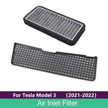 Load image into Gallery viewer, For Tesla Model 3 2022 Car Intake Air Filter Melt Blown Fabric Air Flow Vent Cover Trim Anti-Blocking Prevention Intake Cover
