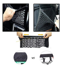 Load image into Gallery viewer, Car Elastic Storage Net Bag Between Seats Auto Interior Organizer Car Divider Pet Barrier Universal Stretchable 3 Layer Mesh Bag
