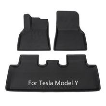 Load image into Gallery viewer, For Tesla Model 3 car waterproof non-slip floor mat TPE XPE modified car accessories 3Pcs/Set Fully surrounded special foot pad
