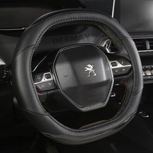 Load image into Gallery viewer, for Peugeot 3008 4008 5008 Car Steering Wheel Cover Carbon Fibre + PU Leather Auto Accessories interior Coche
