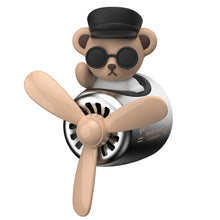 Load image into Gallery viewer, Car Air Freshener Bear Pilot Rotating Propeller Outlet Fragrance Interior Perfume Diffuse Auto Accessories Air Fresheners
