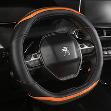 Load image into Gallery viewer, for Peugeot 3008 4008 5008 Car Steering Wheel Cover Carbon Fibre + PU Leather Auto Accessories interior Coche
