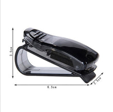 Load image into Gallery viewer, Universal Car Auto Sun Visor Glasses Box Sunglasses Clip Card Ticket Holder Stand Fastener Pen Case Eyeglasses Car Accessories
