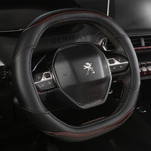 Load image into Gallery viewer, for Peugeot 3008 4008 5008 Car Steering Wheel Cover Carbon Fibre + PU Leather Auto Accessories interior Coche
