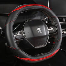 Load image into Gallery viewer, for Peugeot 3008 4008 5008 Car Steering Wheel Cover Carbon Fibre + PU Leather Auto Accessories interior Coche
