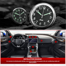 Load image into Gallery viewer, Car Clock Luminous Automobiles Internal Stick-On Mini Digital Watch Mechanics Quartz Clocks Auto Ornament Car Accessories
