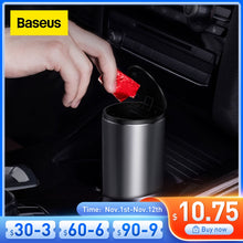 Load image into Gallery viewer, Baseus Car Trash Bin Can Mini Auto Dust Organizer Car Interior Rubbish Bag Garbage Container Storage Box Bucket Auto Accessories
